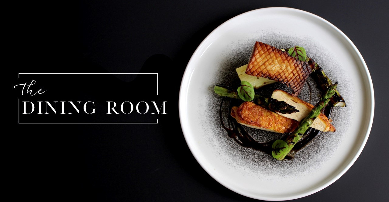 Corn-Fed Chicken Asparagus, black garlic